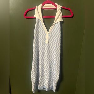 Chevron Patterned Sleeveless Dress